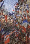 Claude Monet Rus Saint-Denis,Festivities of 30 June oil painting picture wholesale